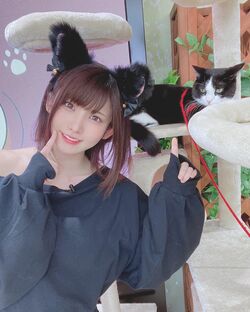 「可愛すぎる」「萌え萌えきゅん」えなこ、キュートな猫耳ショットに反響続々