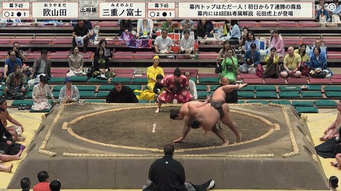 “細マッチョ”力士、腕一本で172キロをぶん投げた! 目を疑う光景に館内ざわめき「凄い!」「やば」ファンも語彙失う 5枚目