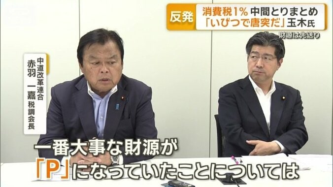 中道改革連合の赤羽一嘉税調会長と公明党の里見隆治参院議員