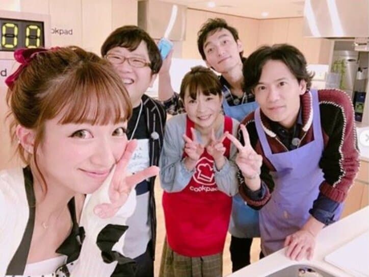 辻希美、稲垣吾郎＆海老蔵とアメブロガー3ショット披露　キャラ弁調理風景に反響