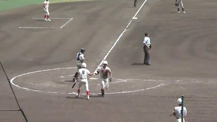 剛腕ぶりを見せつけた智弁学園・松本大輝選手のバックスクリーン弾 長打力を見せつける特大アーチに場内騒然「まじで良い打者」「あそこまで飛ぶかね」