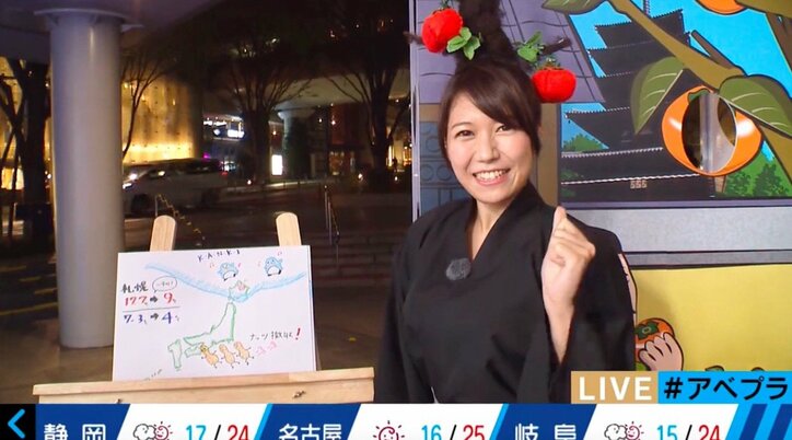 【美人気象予報士まとめ】胸元セクシーなコスプレを披露