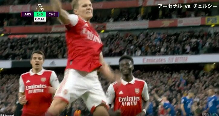 【映像】キャプテン・ウーデゴールのスーパークロス＆スーパーボレー！今季13得点目