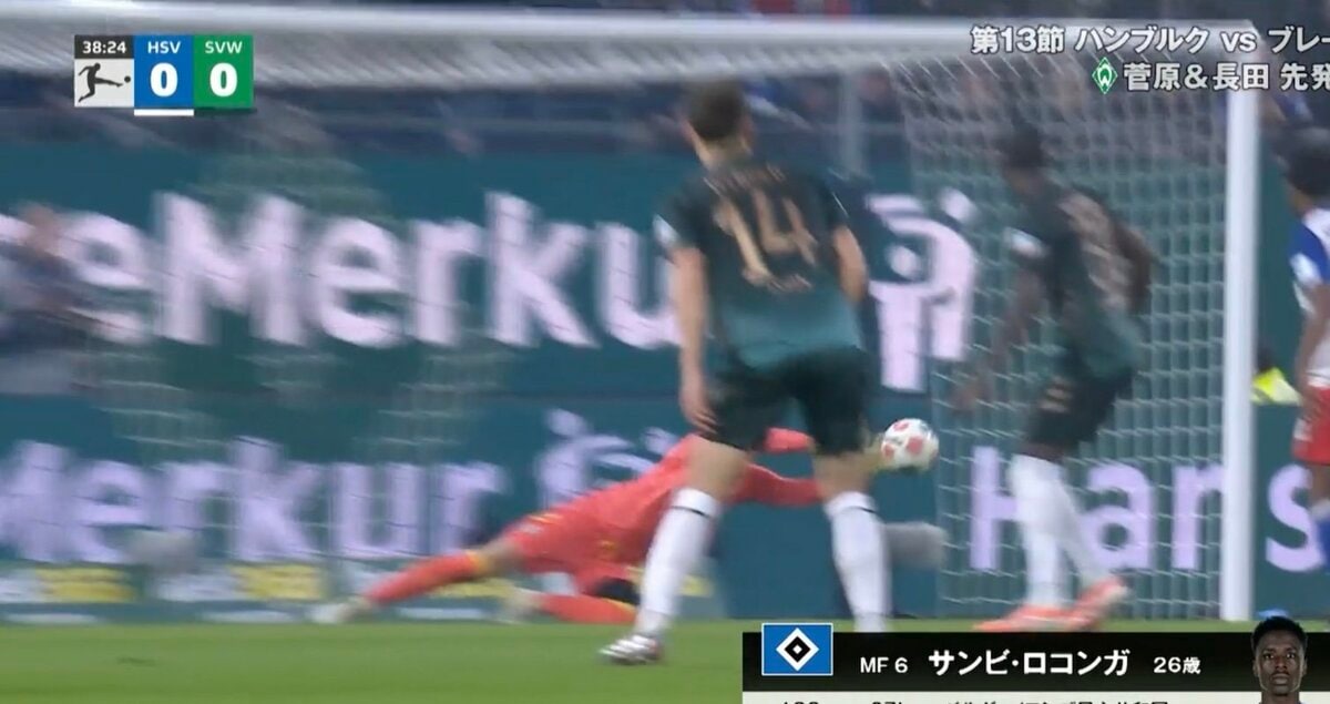 日本代表に選んで！」ブレーメンGK長田澪が飛んだ…！ 強烈ブレ球