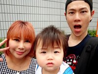 浜田ブリトニー『1歳1ヶ月記念写真』