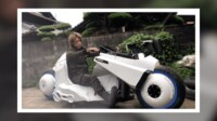 「AKIRA」を彷彿 近未来バイク