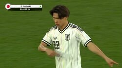 「半端ないって」日本代表デビューFWの“怪物級のキープ＆急加速”にネット衝撃！「馬力がすごい」塩貝健人がW杯の切り札に？