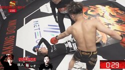 BDの不良戦士、失神して担架で運ばれる相手に“中指”立てる暴挙 「二度と出てくるな」批判殺到