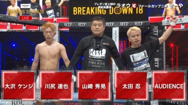 全試合結果】ブレイキングダウン18（Breaking Down18）対戦カード