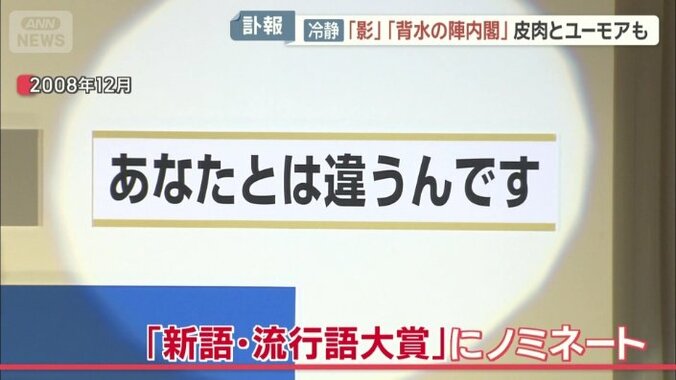 新語・流行語大賞にノミネートされた