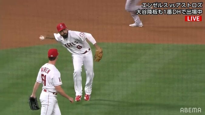 大谷翔平の心強い味方 三塁レンドン＆一塁ウォルシュの好プレーラインがすごい！「このコンビは神」 1枚目