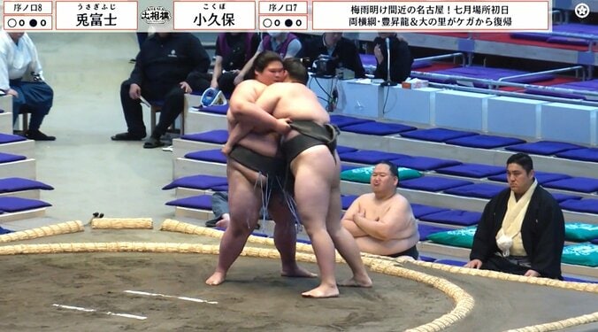 【画像】ベテラン力士が見せた“お茶目”な表情(アップ)