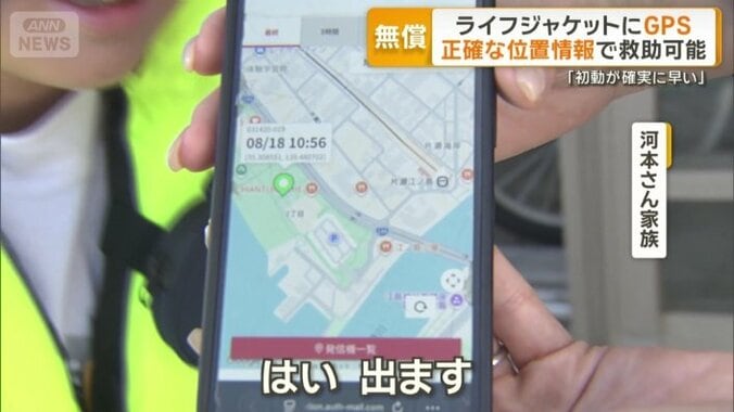 位置が表示される