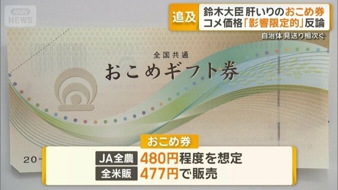 JA全農と全米販は経費を割り引くことを表明