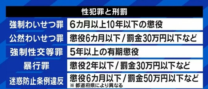 痴漢などのわいせつ事案、厳罰化の前に適切な類型化と治療の体制、そして「被害者は悪くない」というメッセージを 5枚目