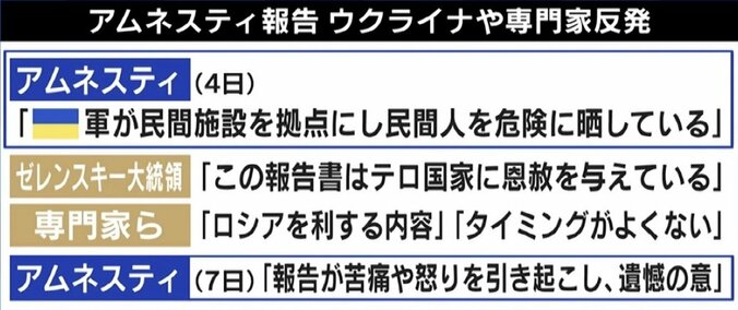 世界最大の人権団体がウクライナ軍を非難…テレ朝・平石アナ「大きな悪の中に小さな悪が存在する可能性もある」 3枚目