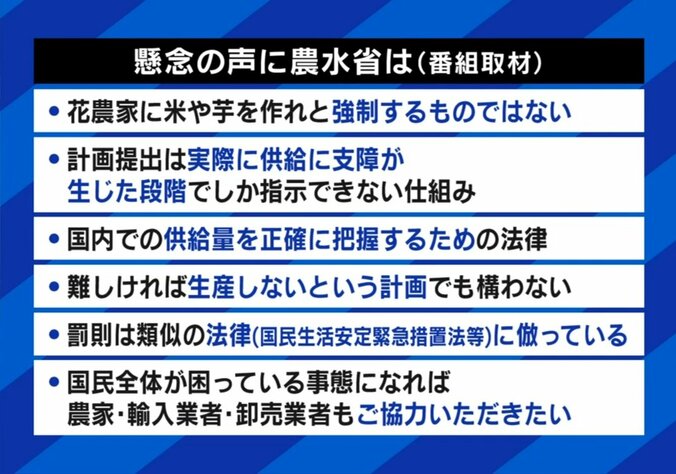 懸念の声に農水省は