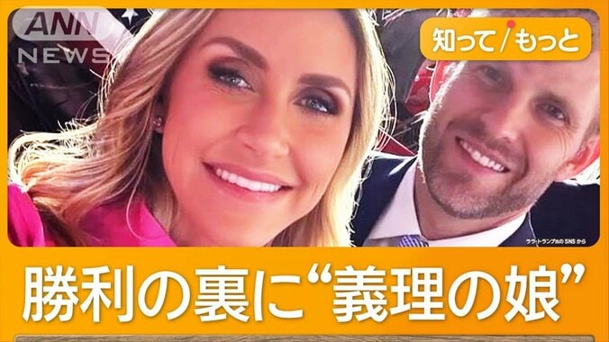 トランプ氏が返り咲き　選挙戦支えた次男の妻ララさん、女性票獲得に貢献 1枚目