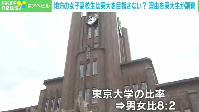 「東大男女比8：2」地方の女子高校生が「東大にメリットを感じない」理由 1枚目