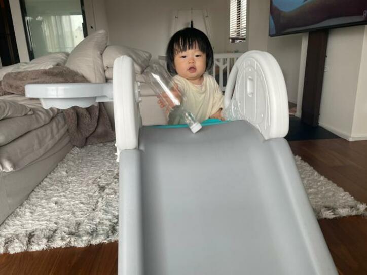  あいのり・桃、自宅に滑り台を設置したことを報告「まだちょっと怖いみたい」 