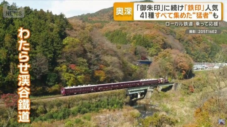 これからの季節は、渓谷を彩る紅葉を楽しめる