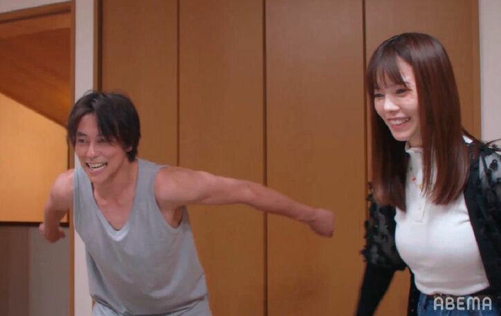 島崎遥香＆佐野岳、汗だくで共同作業！そのままベッドにゴロン…『私たち結婚しました3』第3話