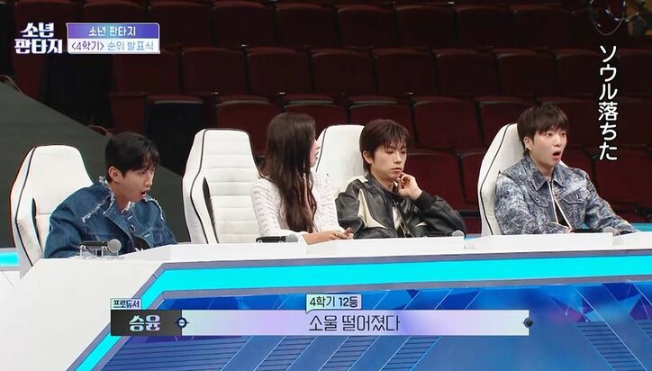 絶対的自信を持つ中国人練習生、順位の大幅ダウンに沈黙…会場がざわつく「怒ってる?」