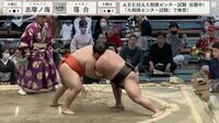 【映像】落合、土俵際に追い込まれるも…足技で逆転