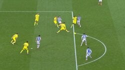 「めちゃくちゃきれてる」久保建英、今季初アシスト！相手4人の包囲網を打ち破る絶妙ラストパスでゴールをお膳立て「1人で4人を引きつける天才」