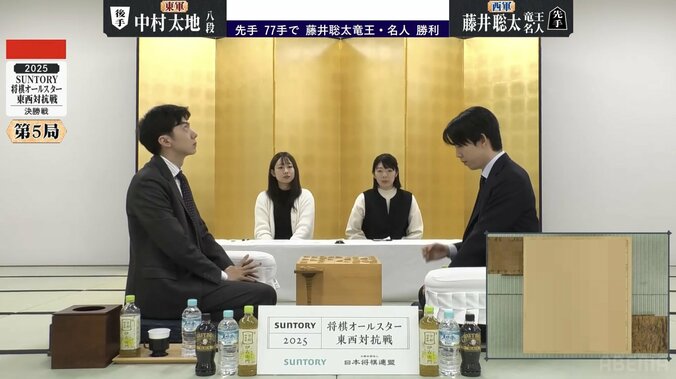 【写真・画像】藤井聡太竜王・名人、年内ラスト公開対局を“白星締め” 快勝っぷりにファン歓喜「やべえｗ」「さすがすぎる」／将棋オールスター　2枚目