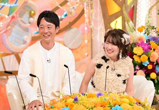 「かわいー！」羊衣装で登場した新妻に井上咲楽がうっとり！羊牧場を営む新婚さん登場 3枚目