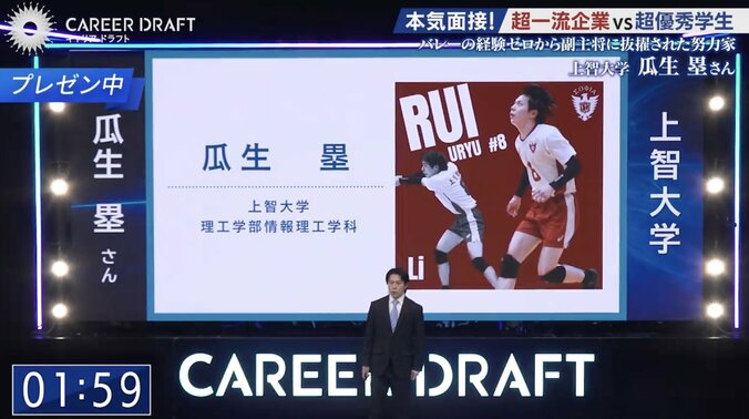 【写真・画像】「パイロットの乗務員としてコックピットで働く姿がよく見えました」バレー初心者から副主将に抜擢された上智大生を一流企業が絶賛　1枚目