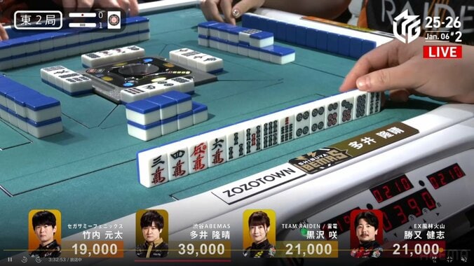 手順完璧！多井隆晴、アガリに一直線だった満貫ツモ