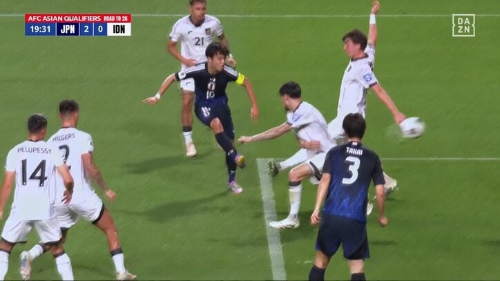 【映像】神連携→3人ぶち抜きの圧巻ダブルタッチ弾