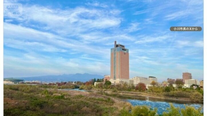 Xに投稿された前橋市の風景を写した写真