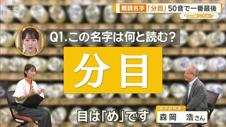 難読名字「分目」は何と読む?「日馬」は「はるま」ではなく…全国76位~80位名字のルーツ解説【グッド!いちおし】