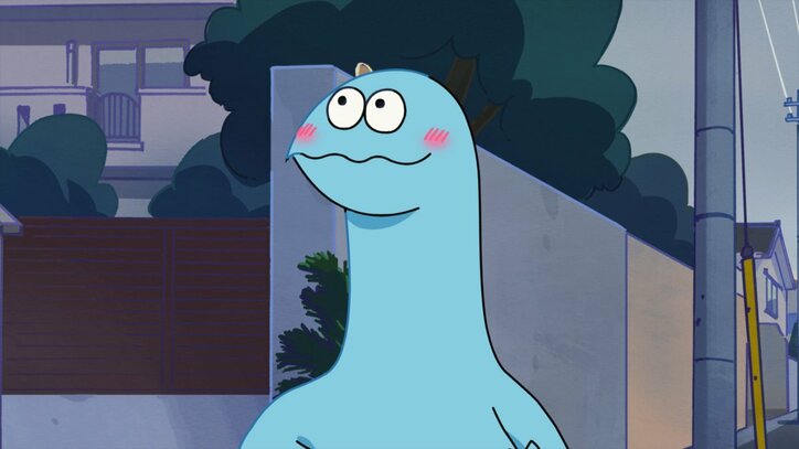 アニメ「ギャルと恐竜」神社の作法にビビる恐竜!? 第5話先行カット&あらすじ公開