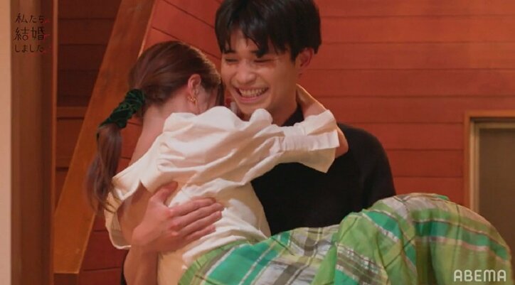 川島海荷「眠たい…」年下夫の首に手を回し…可愛すぎる甘えっぷりにスタジオ大興奮!『私たち結婚しました3』第6話