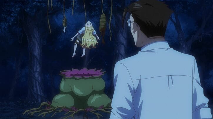 アニメ『異世界美少女受肉おじさんと』激怒したエルフの頭目に襲われる橘と神宮寺だが!?第3話先行カット＆あらすじ公開