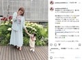 菊地亜美、愛娘と手繋ぎショット披露 ファンから「ポーズ一緒なのかわちすぎ」「たまらない」の声