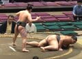 「今何が起きた?」「何もしてないのに」181キロの巨漢力士にまさかの“秒”決着 “100キロ差”対決で小兵が魅せた