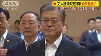 文大統領の支持率が過去最低