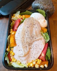 みきママ『コンビニ風サラダチキン弁当です!!』