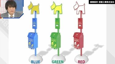 わん茶ちゃん ポスト箱 ワンちゃんのフンを「投函」ポスト型の排泄物専用ゴミ箱 “直接的すぎる