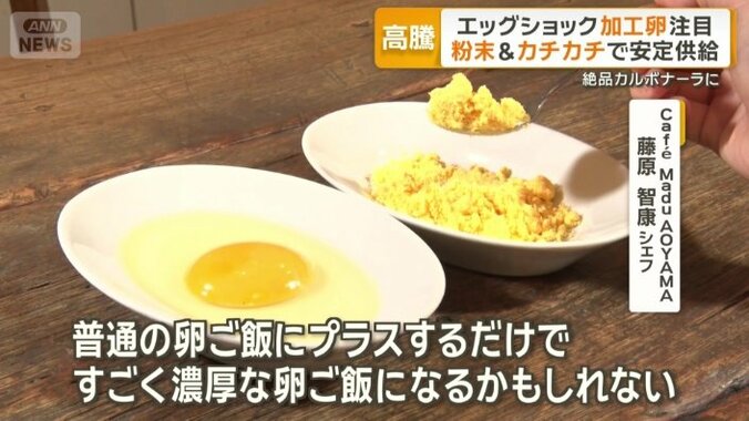 一般家庭でも乾燥卵の普及が進めば…