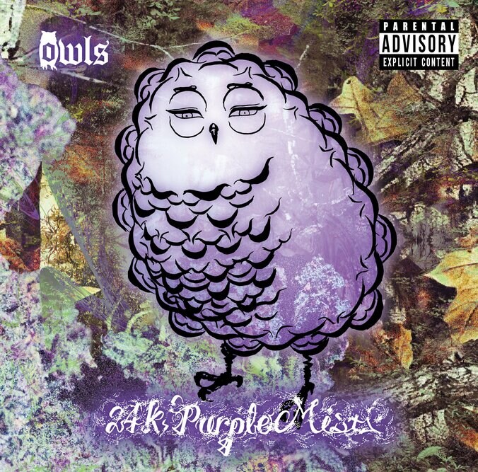 owlsの2ndアルバム『24K Purple Mist』が完全限定プレスでアナログ化！さらにジャケットを描いたライター、