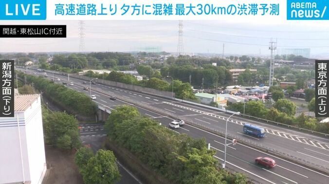 関越・東松山IC付近
