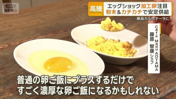 一般家庭でも乾燥卵の普及が進めば…