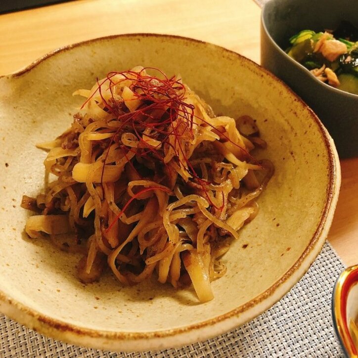 川田裕美アナ、夫からも好評なゴボウ料理を公開「モリモリ食べてくれる」