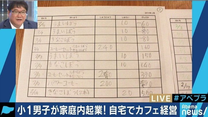 父に900円借金しコーヒー店を経営…小1の「家庭内起業」が話題に